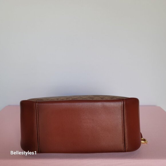 COACH Cary Signature Canvas And Calf Leather with Convertible Straps Crossbody🎈 - Picture 9 of 16